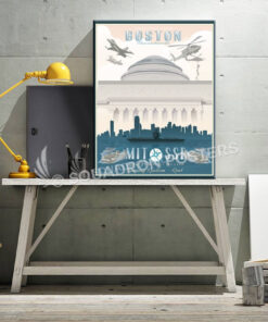 Boston MIT SSP SP00677 canvas-vintage-retro-print