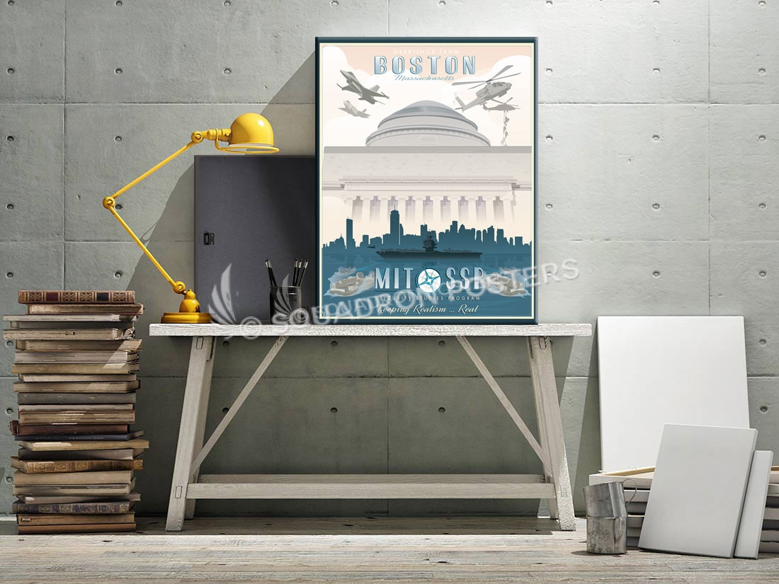 Boston MIT SSP SP00677 canvas-vintage-retro-print