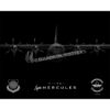 C-130 43rd AES Pope Field Jet Black Lithograph C-130 43rd AES Pope Field Jet Black Lithograph