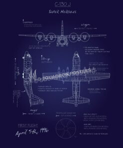 C-130J Blueprint Art