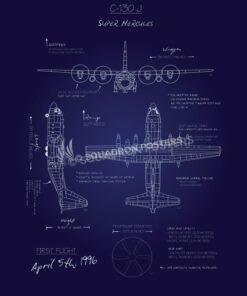 C-130J Blueprint SP00671 feature-vintage-print