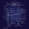 C-21A Learjet Blueprint Art C-21A Learjet Blueprint Art