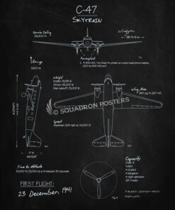 C-47 Skytrain Blackboard