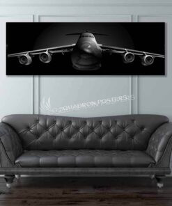 C-5M Super Galaxy Super Wide Canvas Print by - Squadron Posters!