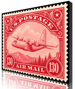 C-130J Air Mail Stamp Art