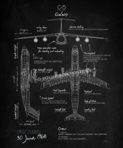C-5 Galaxy Blackboard Art
