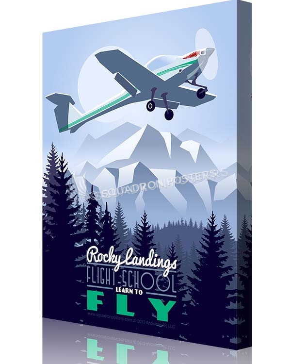 DA-20 Initial Flight Screener vintage military aviation poster art by - Squadron Posters!
