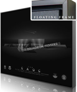 CAOC LITHO with Emblems SP01586-featured-canvas-framed-aircraft-lithograph