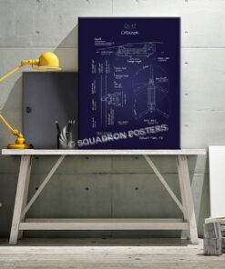CH-47 Chinook Blueprint SP00708 canvas-vintage-retro-print