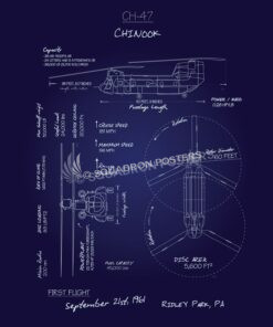 CH-47 Chinook Blueprint SP00708 feature-vintage-print