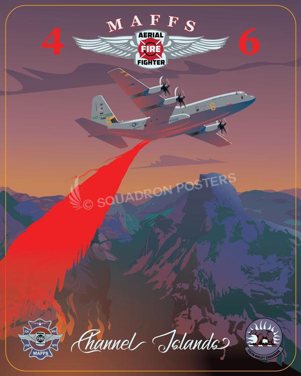 California ANG 46 MAFFS 115th AS art by - Squadron Posters!