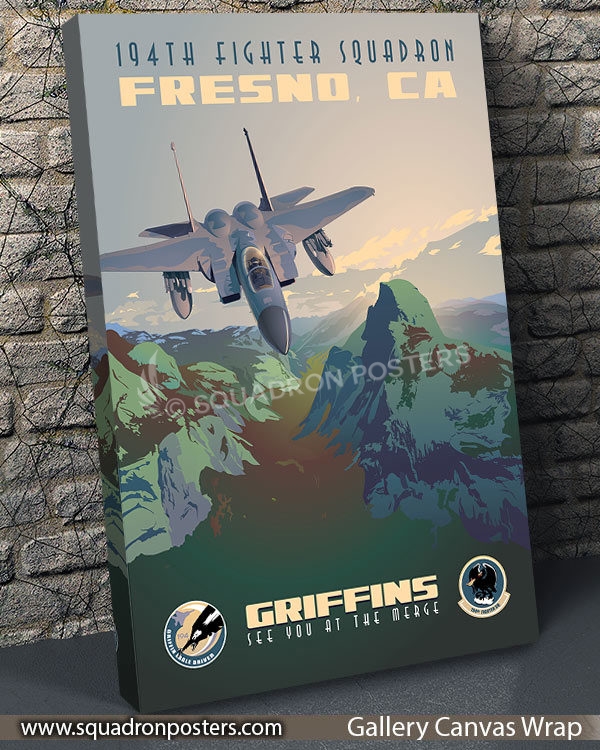California ANG 194th Fighter Squadron F-15C Eagle - Squadron Posters