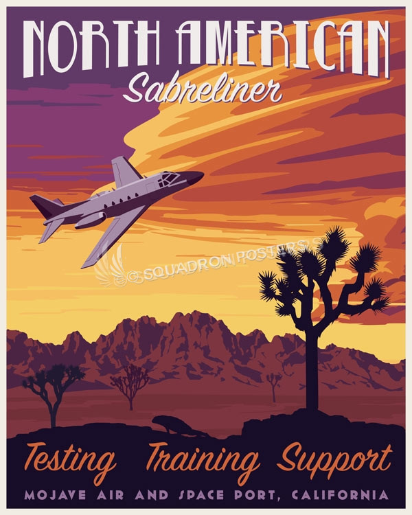 California_Sabreliner_Flight_Research_SP00949-featured-aircraft-lithograph-vintage-airplane-poster-art