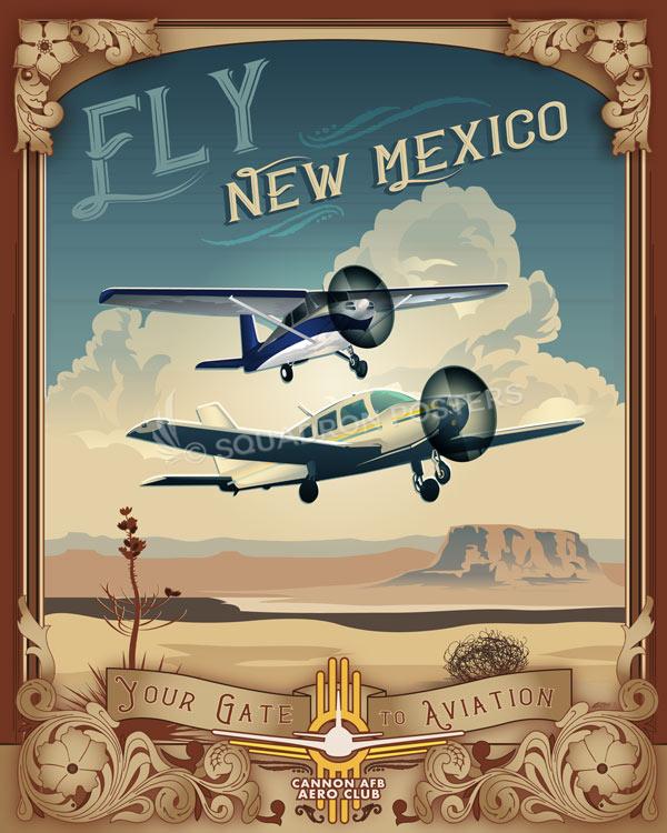 Cannon-AFB-Aero-Club-C-172-Piper-Warrior-III-featured-aircraft-lithograph-vintage-airplane-poster.jpg
