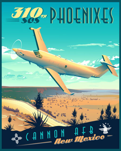 Cannon AFB New Mexico 310th SOS Art - Squadron Posters