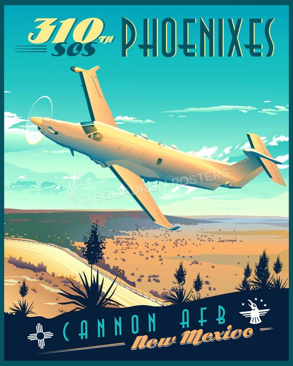 Cannon AFB New Mexico 310th SOS Art