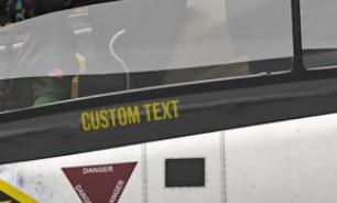 Add Name Under Cockpit Canopy Add Name Under Cockpit Canopy