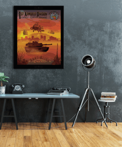 Canvas art for the 1st Armored Division Combat Aviation Brigade is the U.S. Army’s premier high desert Combat Aviation Brigade, based at Fort Bliss, Texas. SP00999