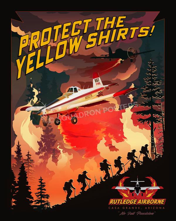 Casa Grande AZ Rutledge Airborne AT-802A Art by - Squadron Posters!