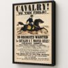 Cavalry To The Field Civil War Poster