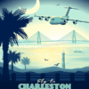 Charleston AFB C-17 vintage aviation artwork Charleston AFB C-17 vintage aviation artwork