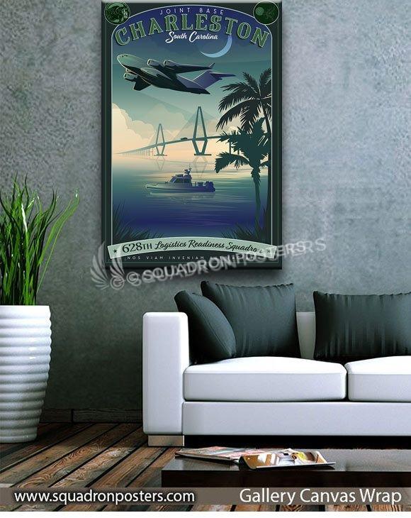Charleston_AFB_C-17_628th_LRS_SP01524-squadron-posters-vintage-canvas-wrap-aviation-prints
