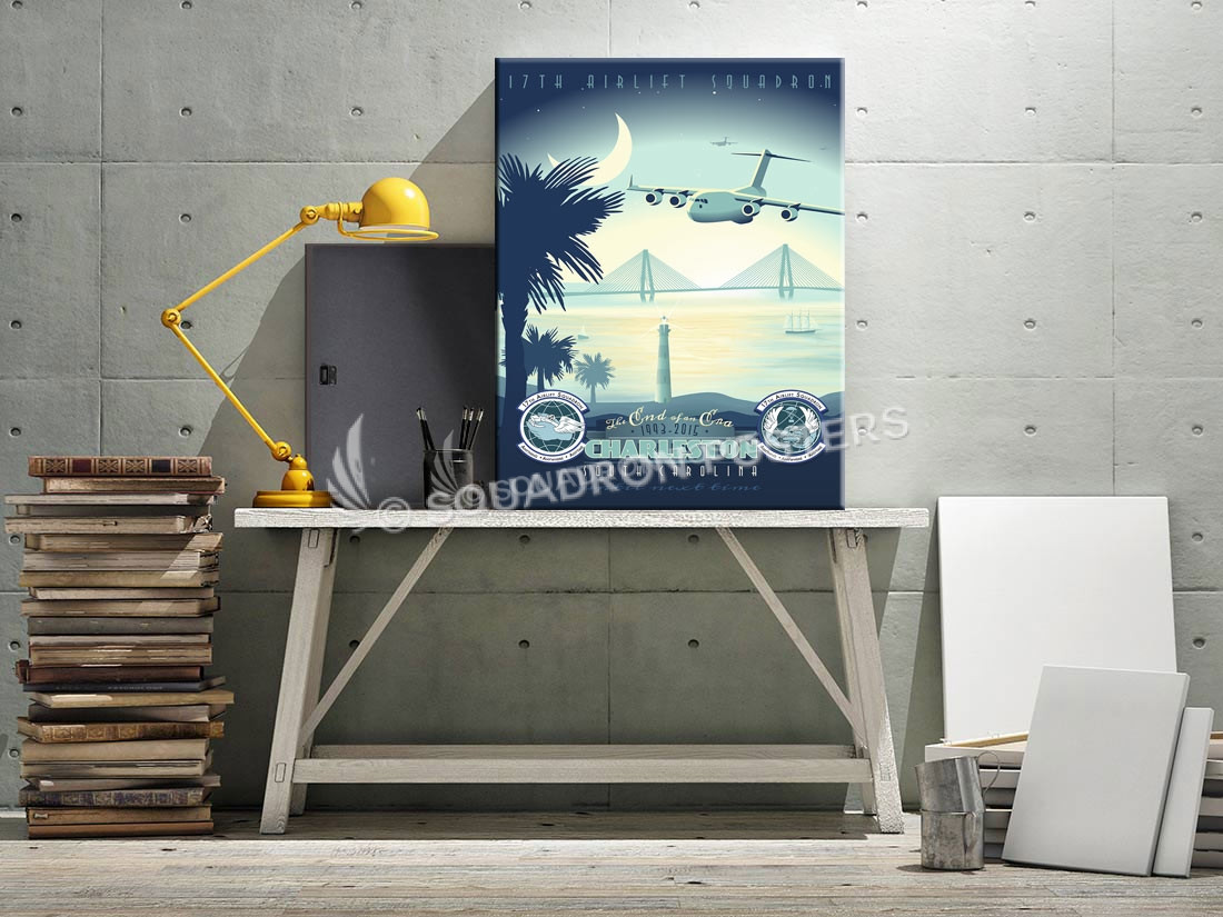 Charleston C-17 17th AS SP00726 canvas-vintage-retro-print