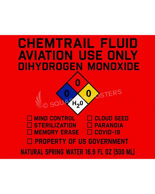 Chemtrail Fluid Storage Sign Art