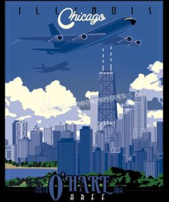 Chicago KC-135E SP00544-vintage-military-aviation-travel-poster-art-print-gift