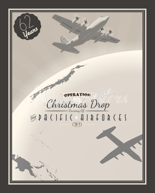 2013 Operation Christmas Drop - Gold Edition poster art