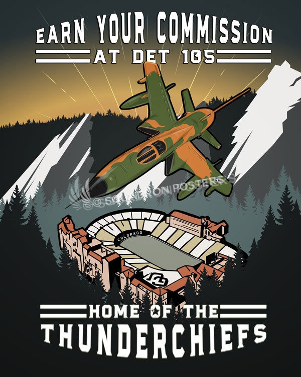 Colorado Thunderchief Det 105 art by - Squadron Posters!