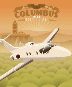 columbus-afb-t-1-Jayhawk-military-aviation-poster-art