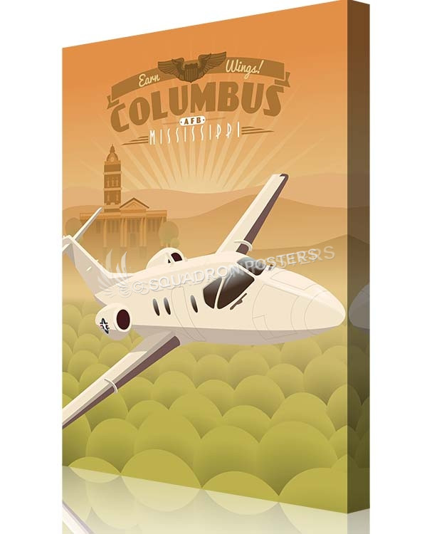 Columbus T-1 jayhawk-vintage-aviation-print