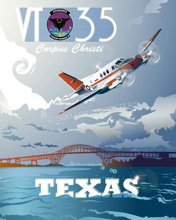 Corpus-Christi-Texas-T-44C-VT-35-featured-aircraft-lithograph-vintage-airplane-poster.jpg