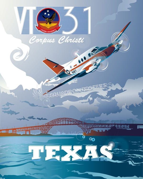 Corpus Christi T-44A Pegasus VT31 Corpus_Christi_T-44A_Pegasus_VT31_SP01293Mfeatured-aircraft-lithograph-vintage-airplane-poster