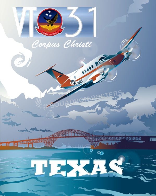 Corpus Christi TC-12B VT31 Corpus_Christi_TC-12B_VT31_SP01292Mfeatured-aircraft-lithograph-vintage-airplane-poster