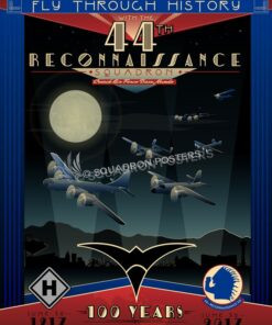 44th Reconnaissance Squadron 100th Anniversary Art Creech_AFB_NV_44th_Recon_Sq_100_Anniversary_SP01353-featured-aircraft-lithograph-vintage-airplane-poster-art