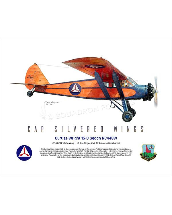 Curtiss-Wright 15-D NC448W 16x20 FINAL Ron Finger SPN02295MFEAT-jet-black-aircraft-lithograph