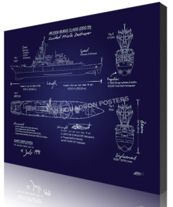 DDG-51 Arleigh Burke Class Destroyer Blueprint