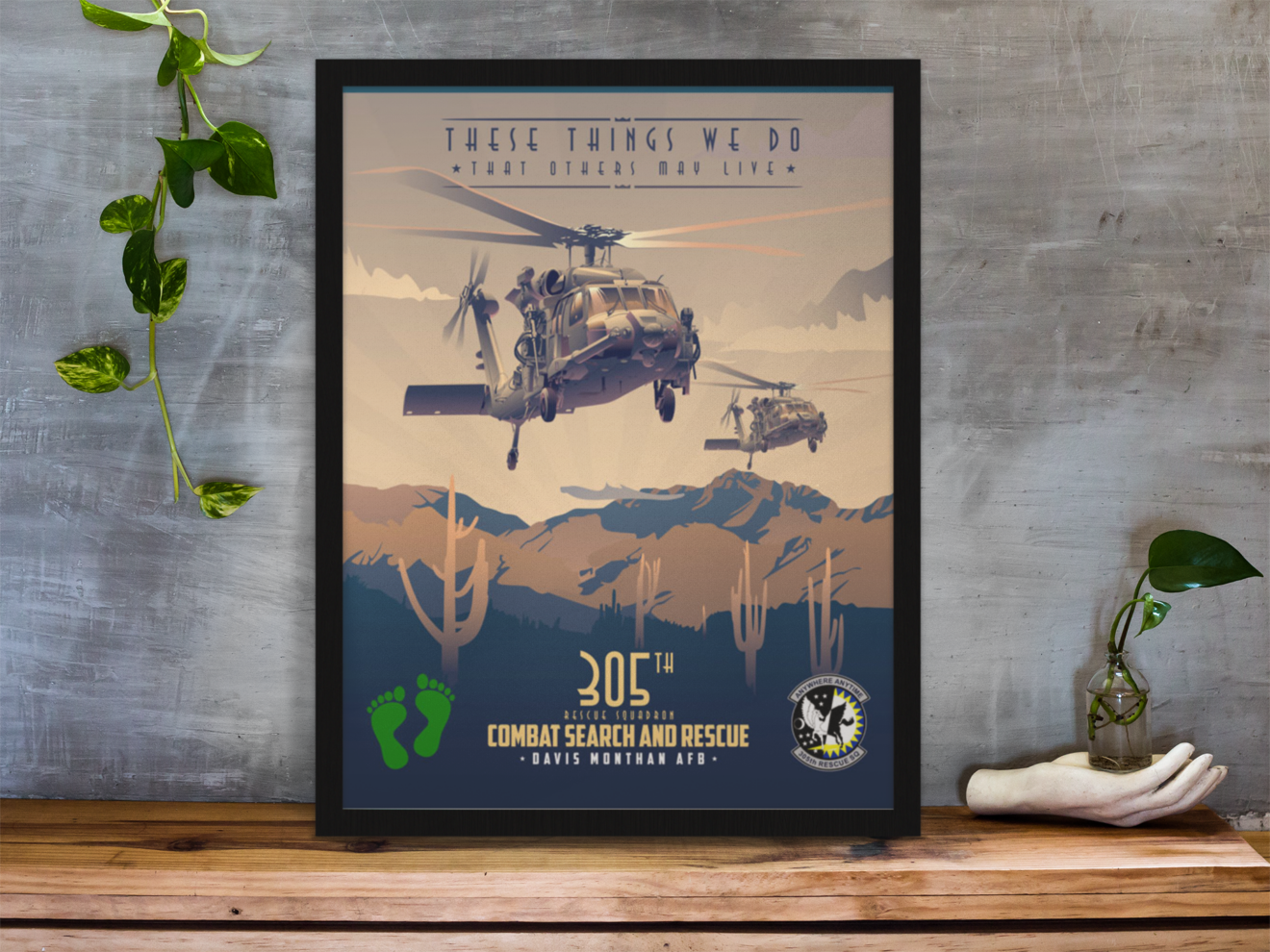 Davis Monthan AFB 305th RQS - Squadron Posters