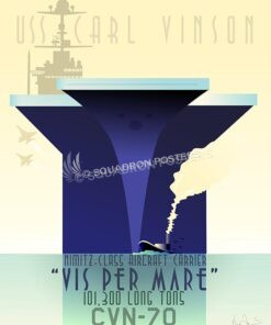 Art Deco USS Carl Vinson (CVN-70)