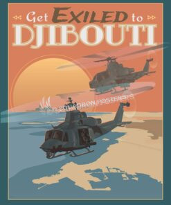 Djibouti Africa Huey poster art Djibouti_Huey_SP01484-featured-aircraft-lithograph-vintage-airplane-poster-art
