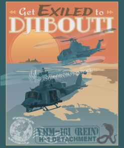 Djibouti Djibouti_Huey_VMM-161_SP00876-featured-aircraft-lithograph-vintage-airplane-poster-art