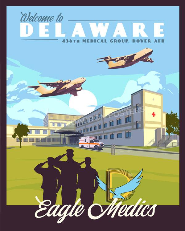 Dover AFB 436th Medical Group Eagle Medics Art by Squadron Posters!
