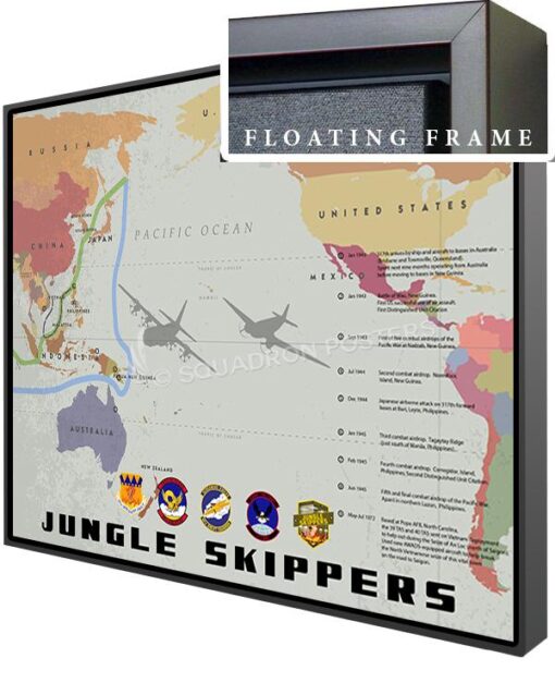 Dyess AFB Texas PACAF Map 317th OG Art - Squadron Posters