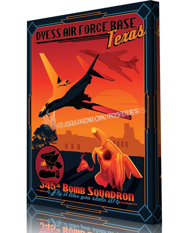 Dyess-AFB-B-1B-345th-Bomb-SQ-SP00955-aircraft-prints-posters-vintage-art