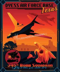 Dyess-AFB-B-1B-345th-Bomb-SQ-SP00955-featured-aircraft-lithograph-vintage-airplane-poster-art