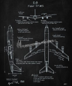 E-8 JSTARS Blackboard Art
