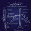 E-8 JSTARS Blueprint Art