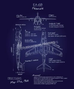 EA-6B Prowler Blueprint Art